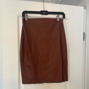 Express leather pencil skirt, size 2
